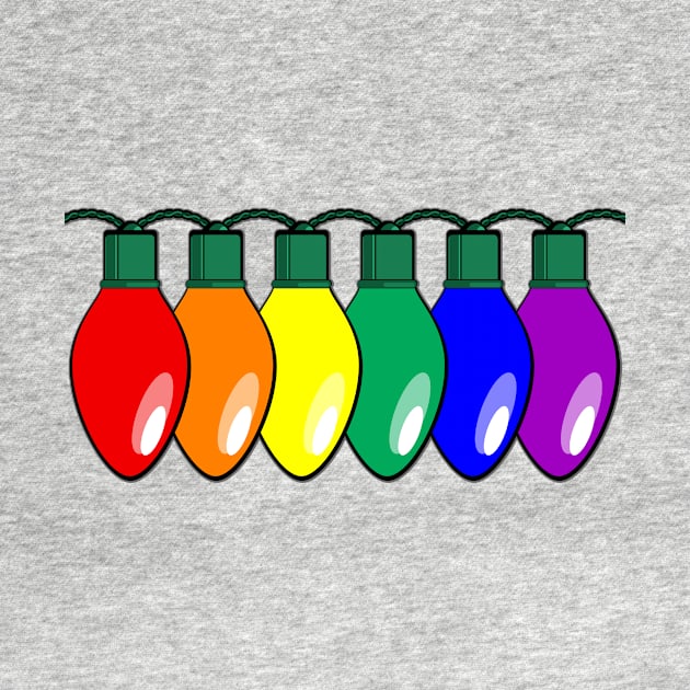 LGBTQ Pride Christmas Lights by wheedesign